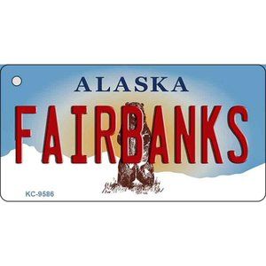 Fairbanks Alaska Metal Key Chain